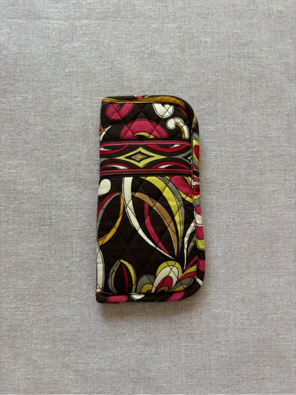 Vera Bradley retired Puccini coquette boho cotton quilted eyeglass sleeve pouch